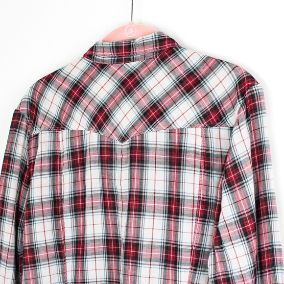 GAP Gauzy Lightweight Plaid Button Down Shirt - Picture 6 of 8